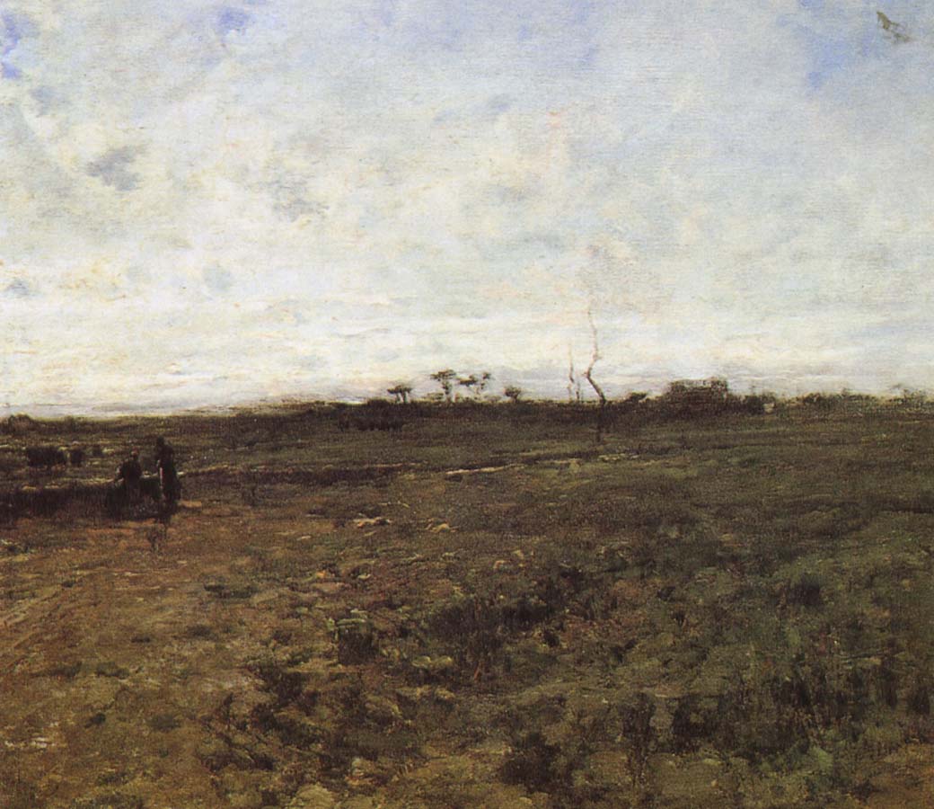 Jean Francois Millet Field with tow countrywoman